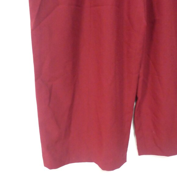 Handmade Burgundy Wide-Leg Lounge / Pajama Pants | 16 inch waist measured - Picture 6 of 14